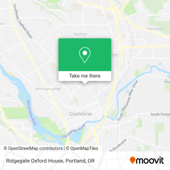 Ridgegate Oxford House map
