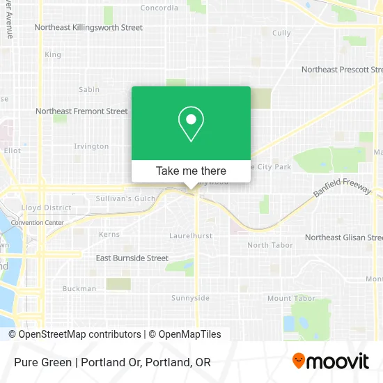 Pure Green | Portland Or map