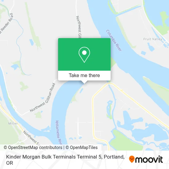 Kinder Morgan Bulk Terminals Terminal 5 map