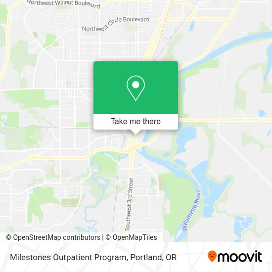 Milestones Outpatient Program map
