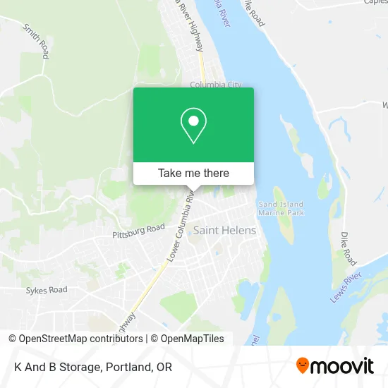 K And B Storage map