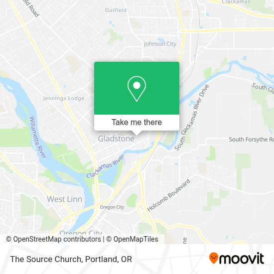 The Source Church map