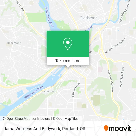 Iama Wellness And Bodywork map