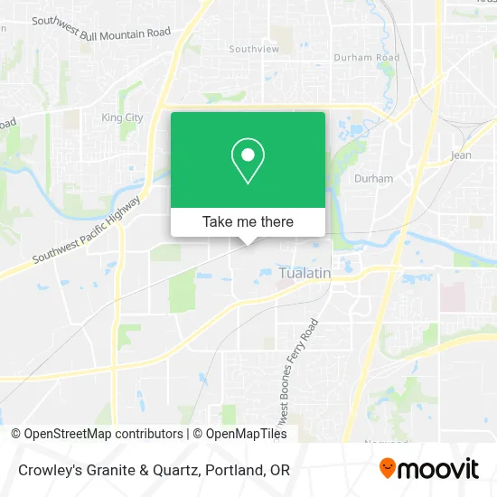 Crowley's Granite & Quartz map