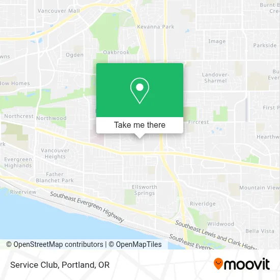 Service Club map
