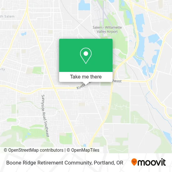 Boone Ridge Retirement Community map
