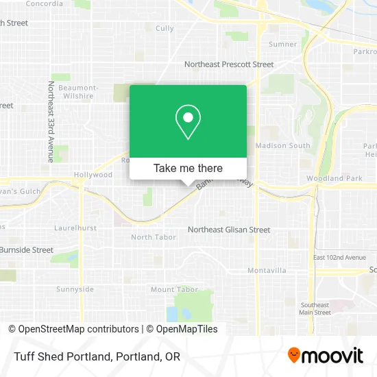 Tuff Shed Portland map