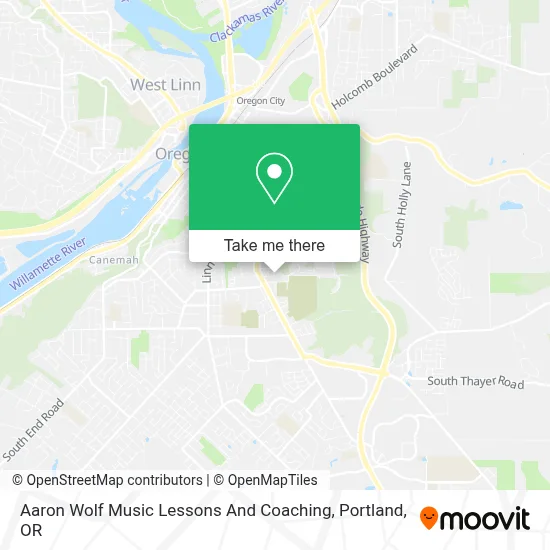 Aaron Wolf Music Lessons And Coaching map