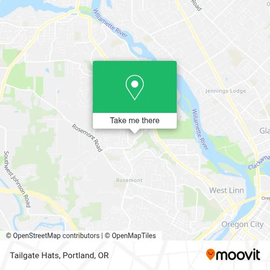 Tailgate Hats map