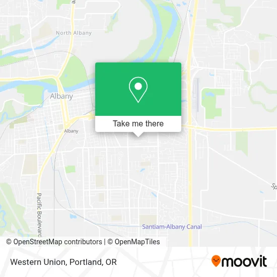 Western Union map