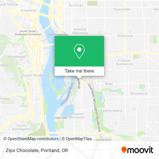 Zips Chocolate map
