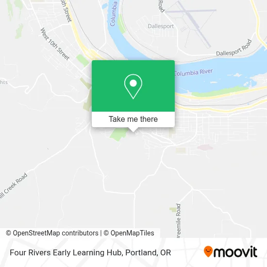 Four Rivers Early Learning Hub map