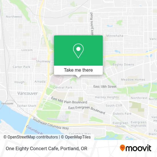 One Eighty Concert Cafe map