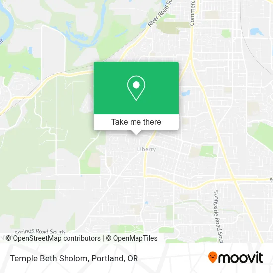 Temple Beth Sholom map