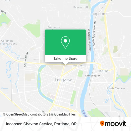 Jacobsen Chevron Service map