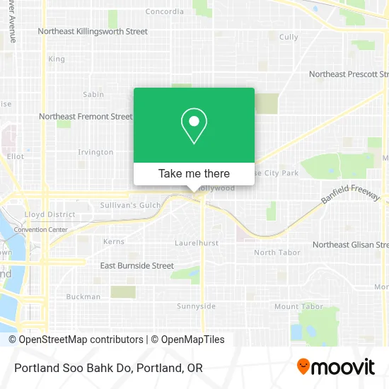 Portland Soo Bahk Do map