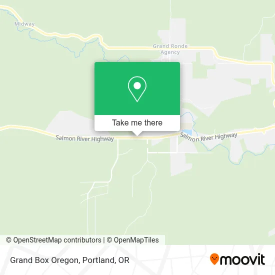 Grand Box Oregon map
