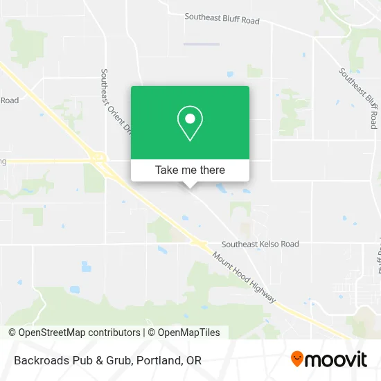 Backroads Pub & Grub map