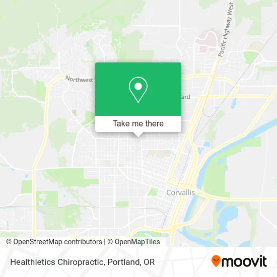 Healthletics Chiropractic map
