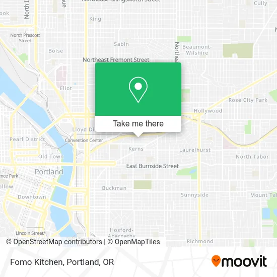Fomo Kitchen map