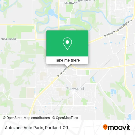 Autozone Auto Parts map