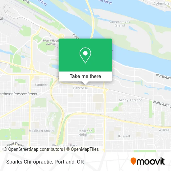 Sparks Chiropractic map