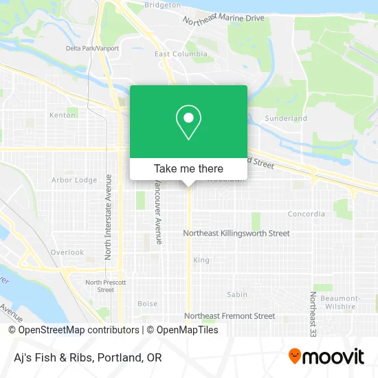 Aj's Fish & Ribs map