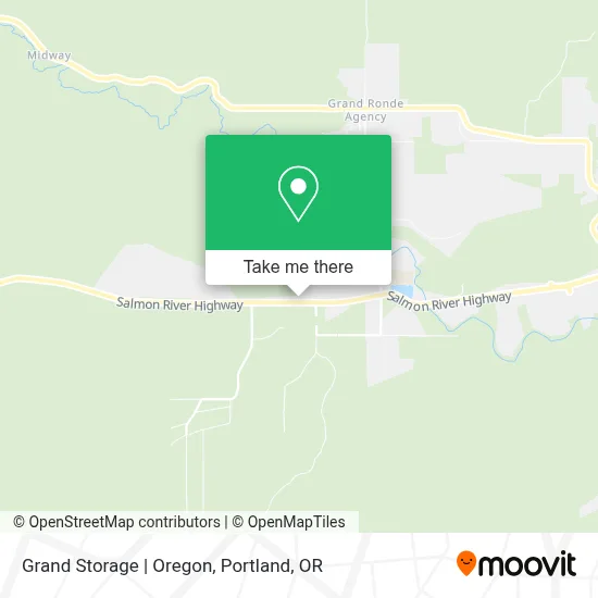 Grand Storage | Oregon map