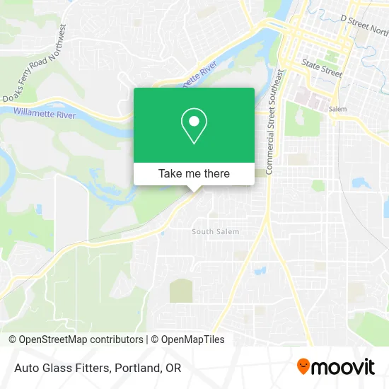 Auto Glass Fitters map