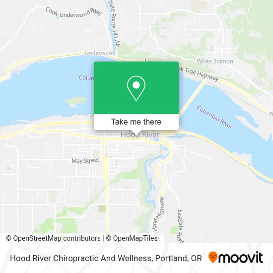 Hood River Chiropractic And Wellness map