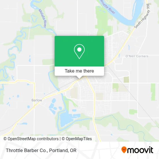 Throttle Barber Co. map
