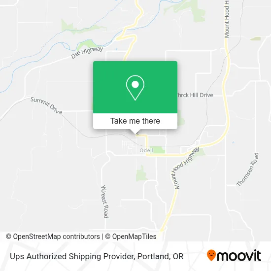 Ups Authorized Shipping Provider map