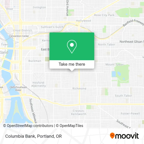 Columbia Bank map