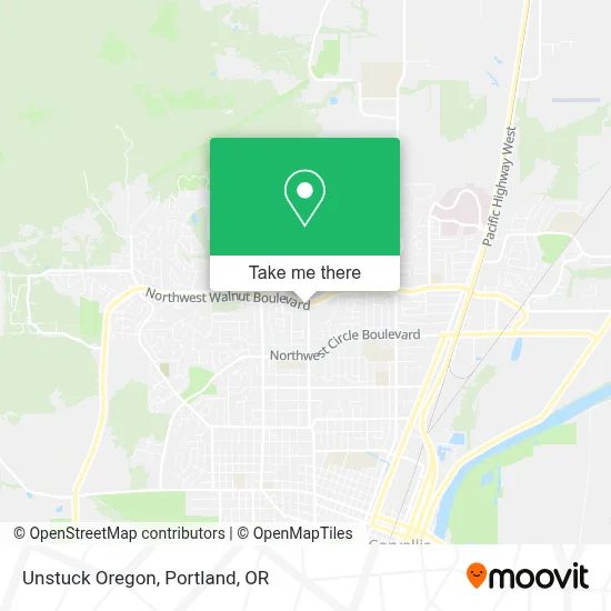 Unstuck Oregon map