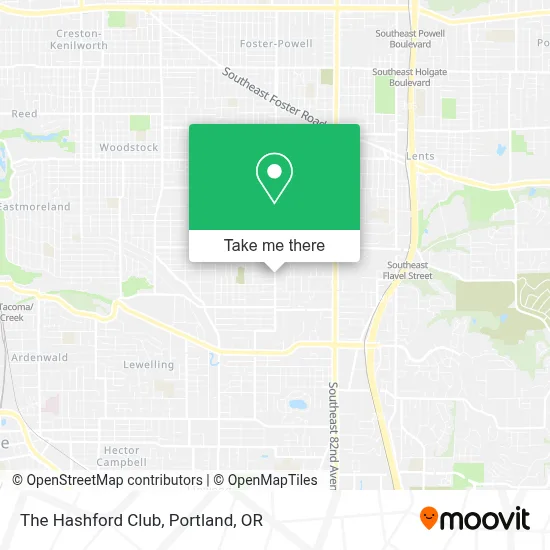 The Hashford Club map