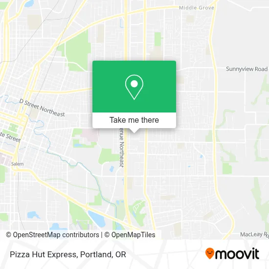Pizza Hut Express map