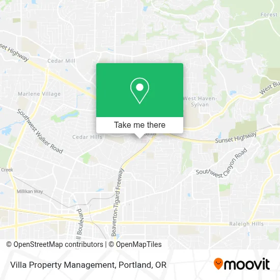 Villa Property Management map