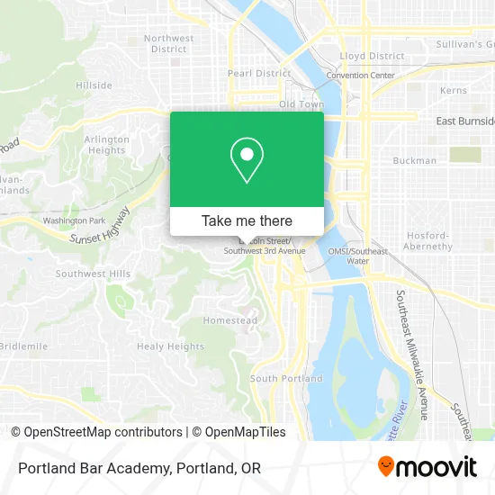 Portland Bar Academy map