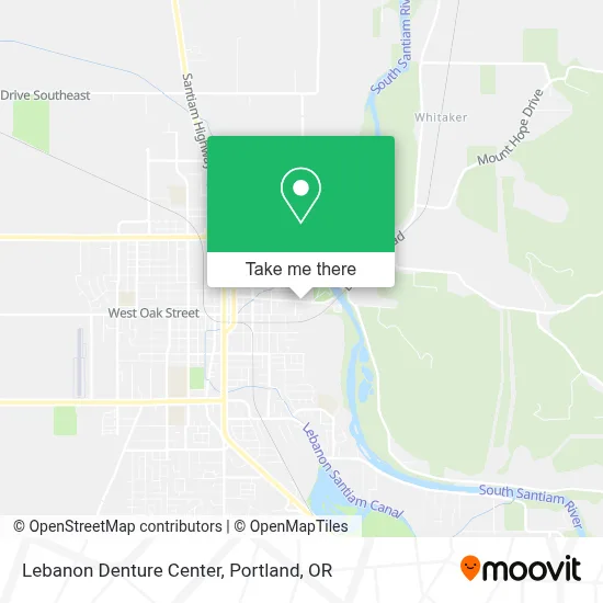 Lebanon Denture Center map