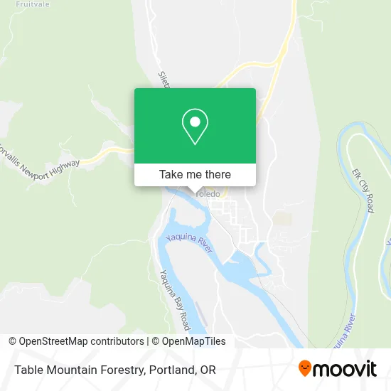 Table Mountain Forestry map