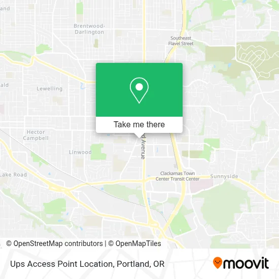 Ups Access Point Location map