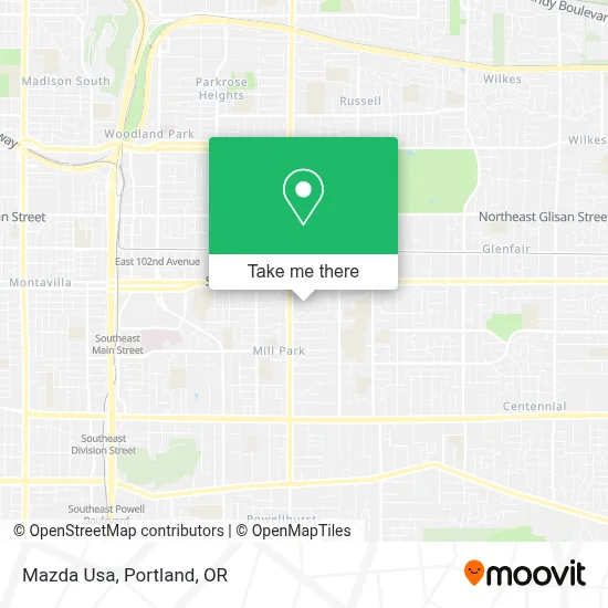 Mazda Usa map