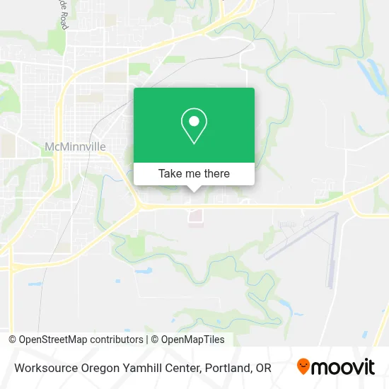 Worksource Oregon Yamhill Center map