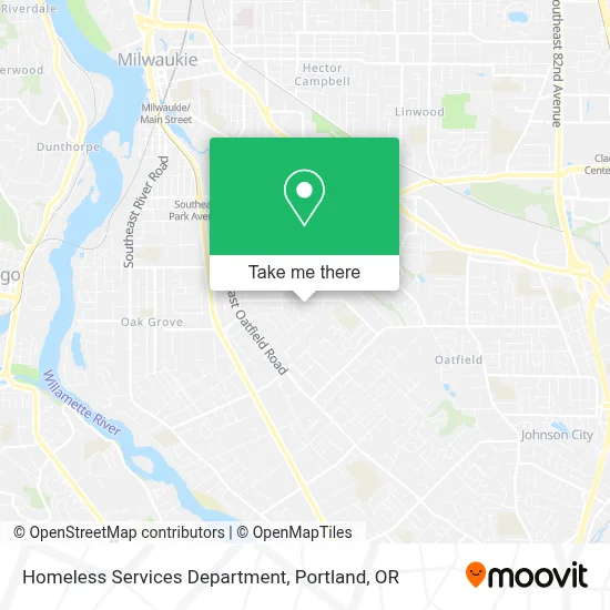 Homeless Services Department map