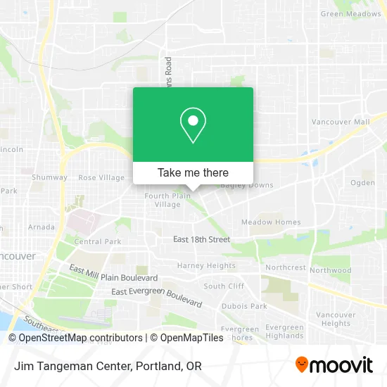 Jim Tangeman Center map