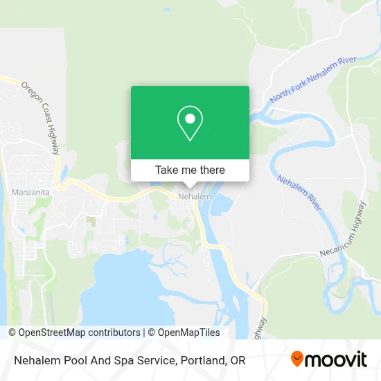 Nehalem Pool And Spa Service map