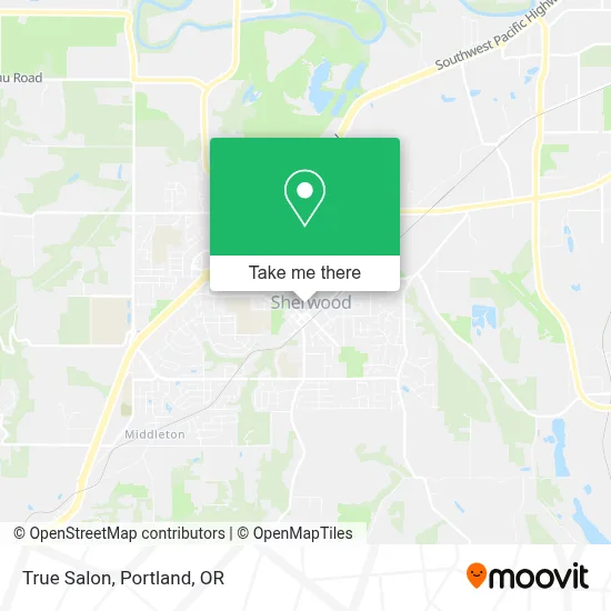 True Salon map