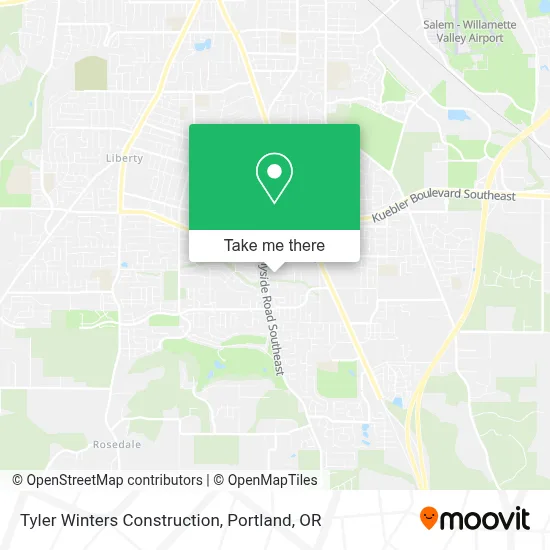 Tyler Winters Construction map