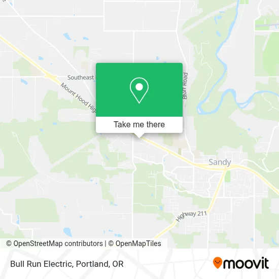 Bull Run Electric map