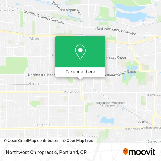 Northwest Chiropractic map